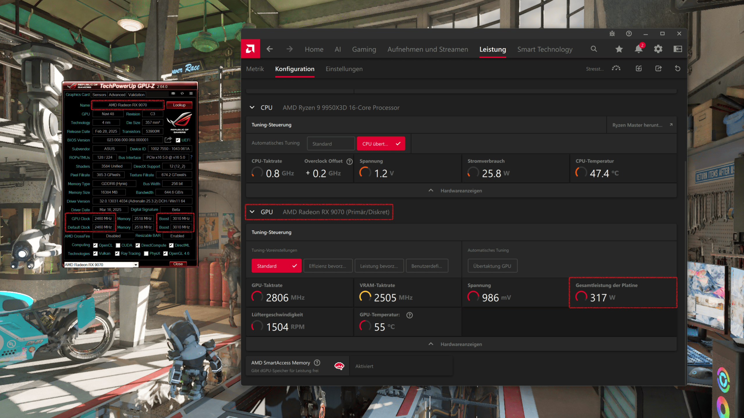 Radeon RX 9070 zu 9070 XT flashen pcgh