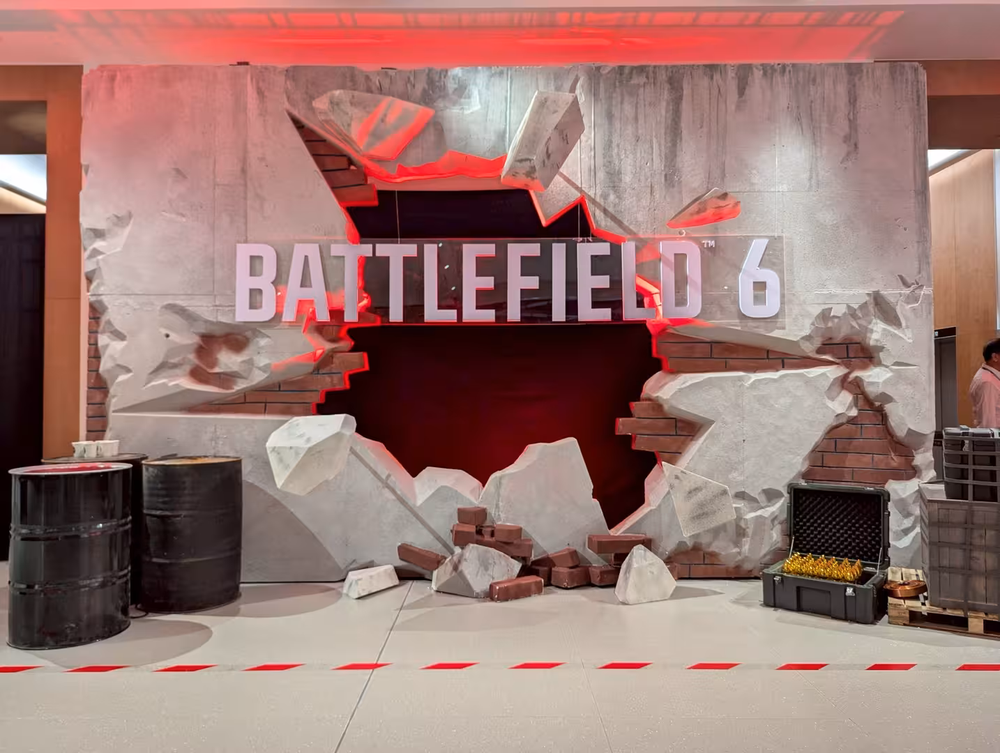 Battlefield 6 renginio Honkonge props'ai