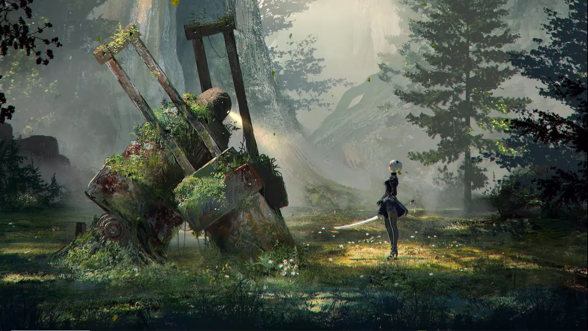 Nier Automata ekrano vaizdas