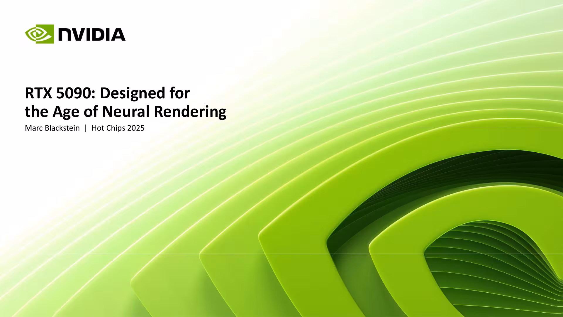 RTX 5090 & Neural Rendering, Hot Chips