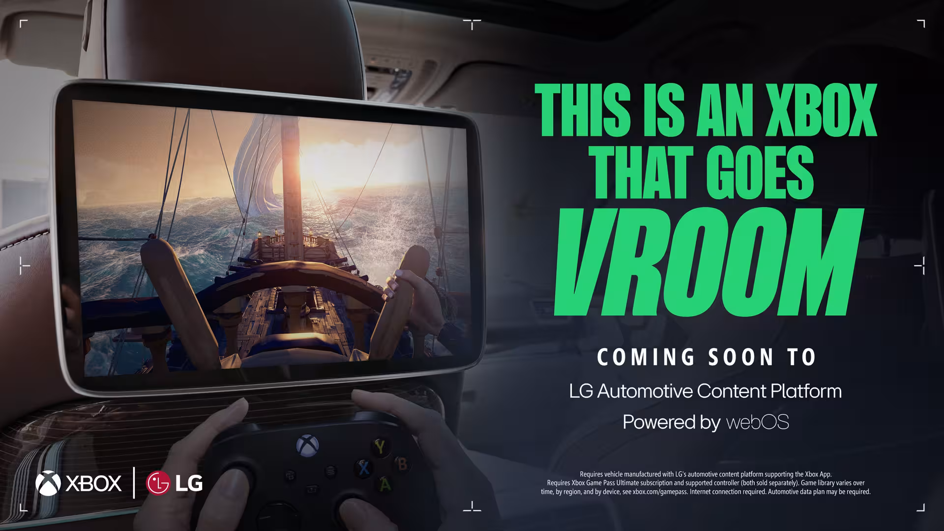 LG ir Xbox „Cloud gaming“ automobilyje